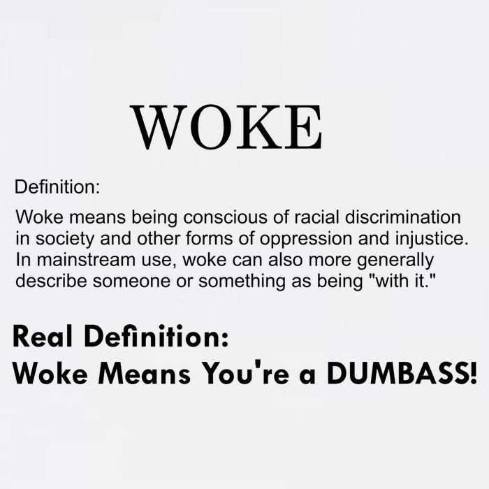 Funny Woke Real Definition Garment-Dyed Sweatshirt