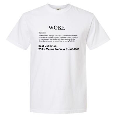 Funny Woke Real Definition Garment-Dyed Heavyweight T-Shirt