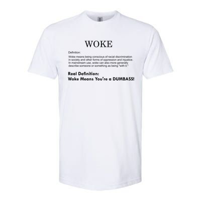 Funny Woke Real Definition Softstyle CVC T-Shirt