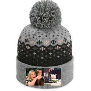 Funny Woman Yelling At Cat Meme  The Baniff Cuffed Pom Beanie