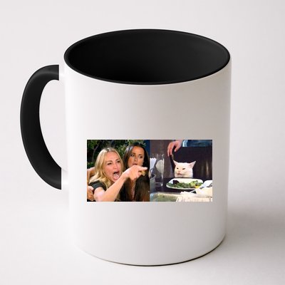 Funny Woman Yelling At Cat Meme  Mug