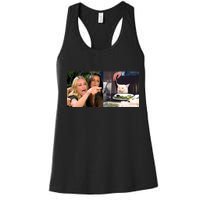 Funny Woman Yelling At Cat Meme  Women's Racerback Tank