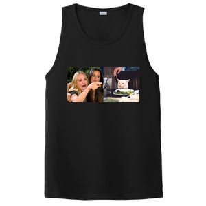 Funny Woman Yelling At Cat Meme  PosiCharge Competitor Tank