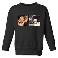 Funny Woman Yelling At Cat Meme  Toddler Sweatshirt