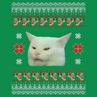 Funny Woman Yelling At Cat Meme Ugly Christmas Baby Bodysuit