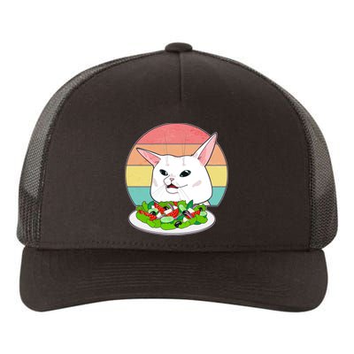 Funny Woman Yelling at Table Cat Meme Yupoong Adult 5-Panel Trucker Hat