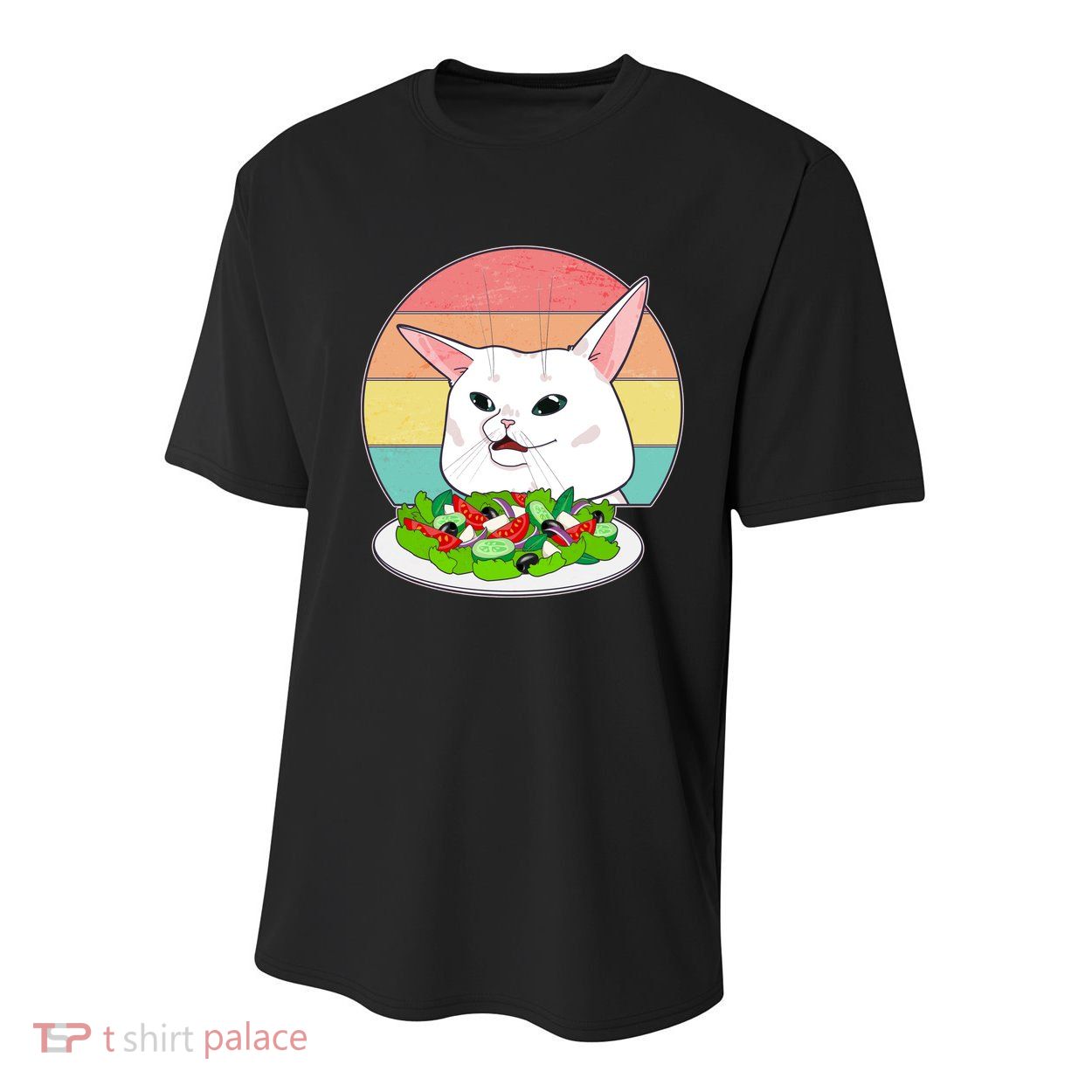Funny Woman Yelling at Table Cat Meme Youth Performance Sprint T-Shirt