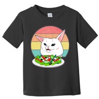 Funny Woman Yelling at Table Cat Meme Toddler T-Shirt