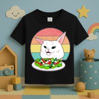 Funny Woman Yelling at Table Cat Meme Toddler T-Shirt
