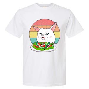 Funny Woman Yelling at Table Cat Meme Garment-Dyed Heavyweight T-Shirt