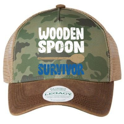 Funny Wooden Spoon Survivor Distressed Legacy Tie Dye Trucker Hat