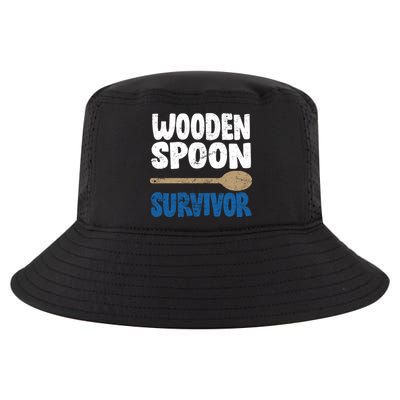 Funny Wooden Spoon Survivor Distressed Cool Comfort Performance Bucket Hat