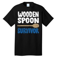 Funny Wooden Spoon Survivor Distressed Tall T-Shirt