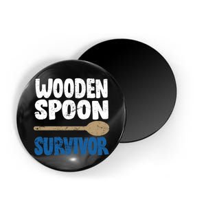 Funny Wooden Spoon Survivor Distressed Magnet