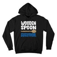 Funny Wooden Spoon Survivor Distressed Tall Hoodie