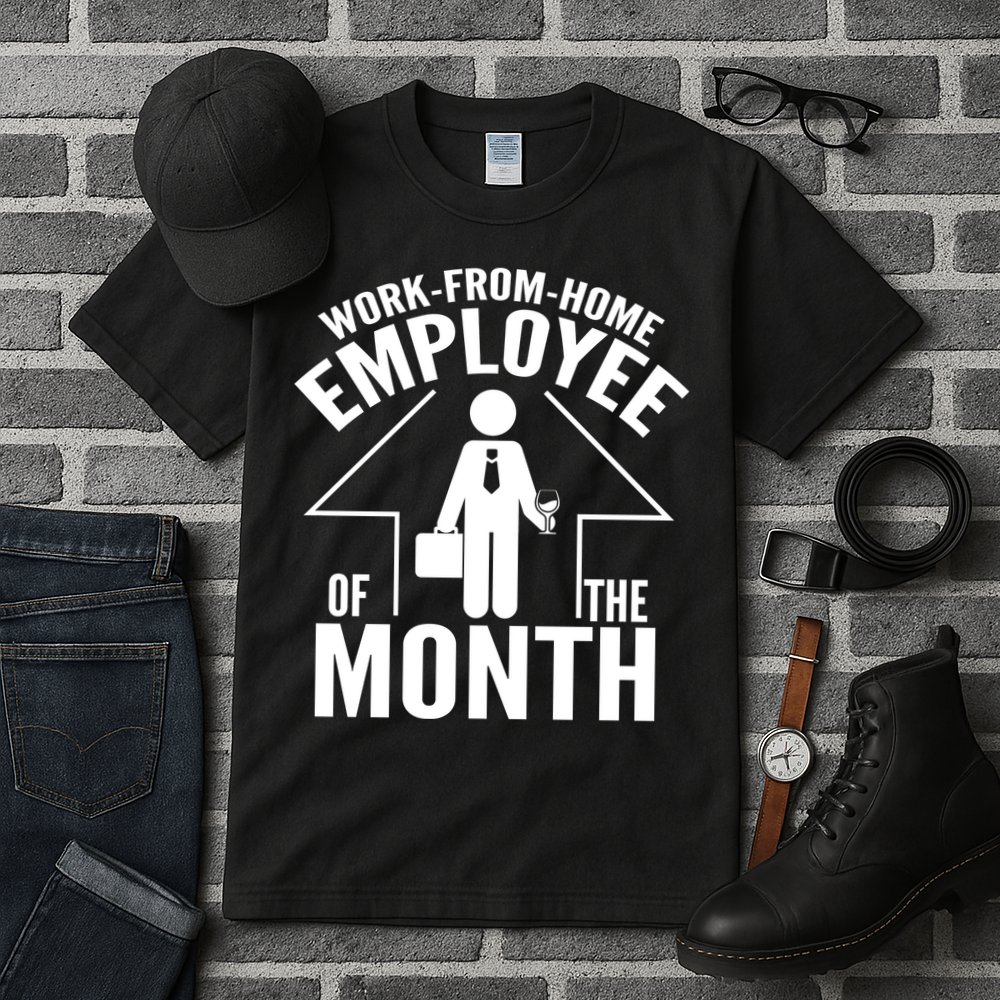 Funny Work From Home Employee Of The Month Tall T-Shirt
