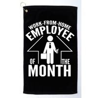 Funny Work From Home Employee Of The Month Golf Towel