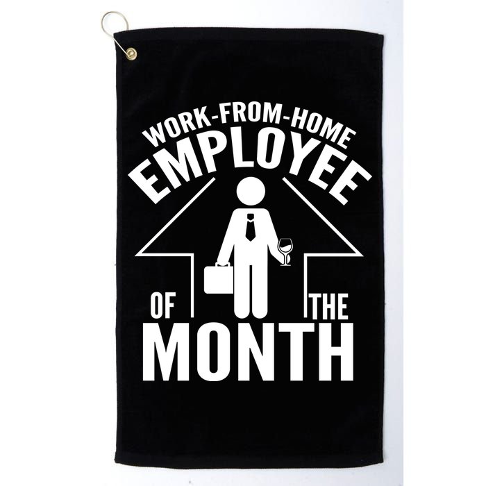 Funny Work From Home Employee Of The Month Golf Towel