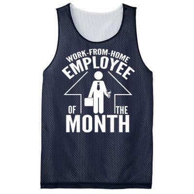 Funny Work From Home Employee Of The Month Mesh Reversible Basketball Jersey Tank