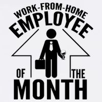 Funny Work From Home Employee Of The Month Stainless Steel Travel Mug