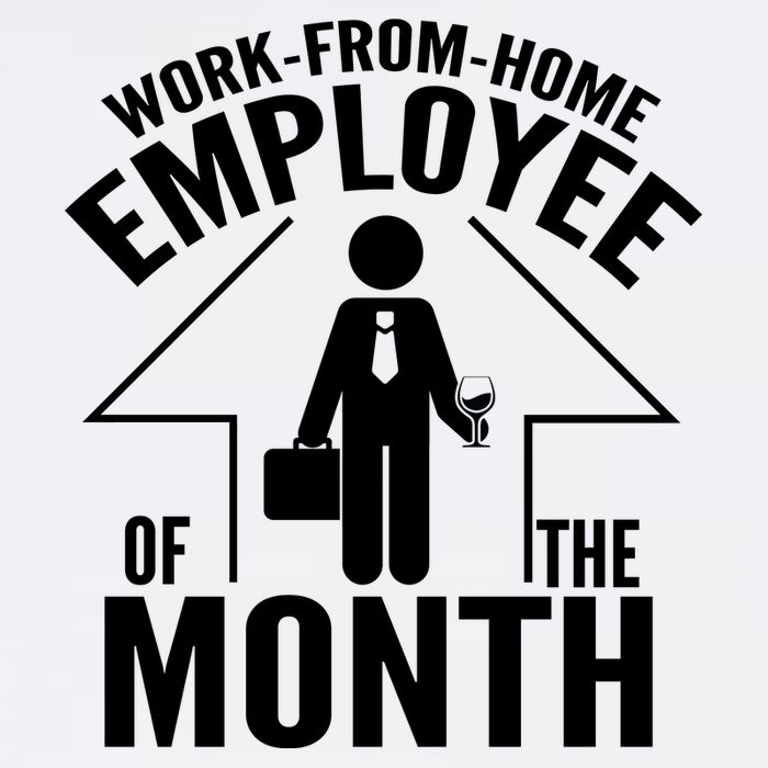 Funny Work From Home Employee Of The Month Stainless Steel Travel Mug