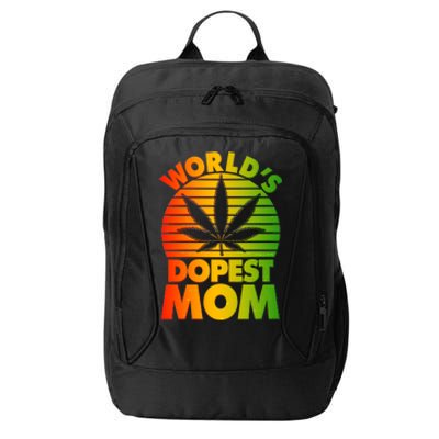 Funny World's Dopest Mom City Backpack