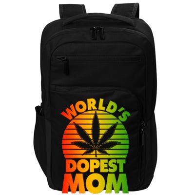 Funny World's Dopest Mom Impact Tech Backpack