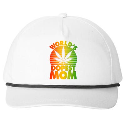 Funny World's Dopest Mom Snapback Five-Panel Rope Hat