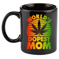 Funny World's Dopest Mom 11oz C Handle Ceramic Mug