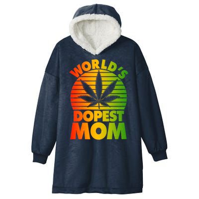 Funny World's Dopest Mom Hooded Wearable Blanket