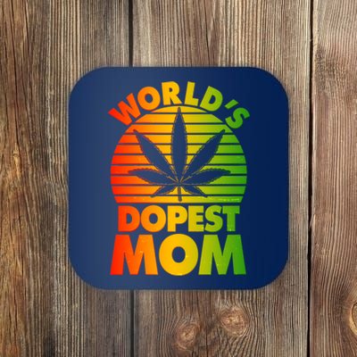 Funny World's Dopest Mom Coaster