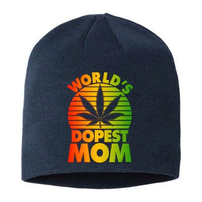 Funny World's Dopest Mom Sustainable Beanie