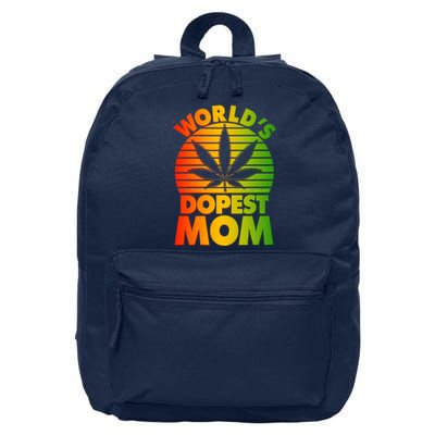 Funny World's Dopest Mom 16 in Basic Backpack