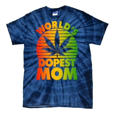 Funny World's Dopest Mom Tie-Dye T-Shirt