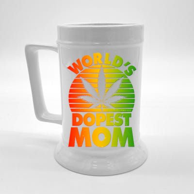 Funny World's Dopest Mom Beer Stein