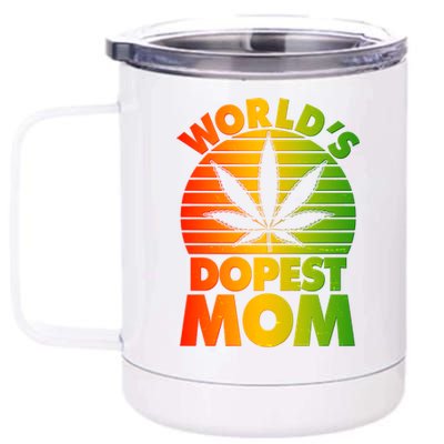 Funny World's Dopest Mom 12 oz Stainless Steel Tumbler Cup