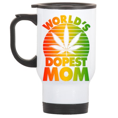 Funny World's Dopest Mom Stainless Steel Travel Mug