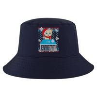 Funny X-Mas Let It Snow Cat Ugly Christmas Sweater Cool Comfort Performance Bucket Hat