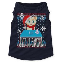 Funny X-Mas Let It Snow Cat Ugly Christmas Sweater Doggie Tank