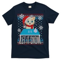 Funny X-Mas Let It Snow Cat Ugly Christmas Sweater T-Shirt
