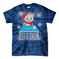 Funny X-Mas Let It Snow Cat Ugly Christmas Sweater Tie-Dye T-Shirt