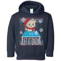 Funny X-Mas Let It Snow Cat Ugly Christmas Sweater Toddler Hoodie