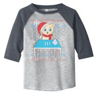 Funny X-Mas Let It Snow Cat Ugly Christmas Sweater Toddler Fine Jersey T-Shirt