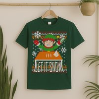 Funny X-Mas Let It Snow Elf Ugly Christmas Sweater T-Shirt