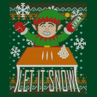 Funny X-Mas Let It Snow Elf Ugly Christmas Sweater T-Shirt