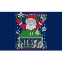 Funny X-Mas Let It Snow Santa Ugly Christmas Sweater Bumper Sticker