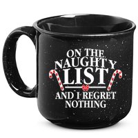 Funny X-Mas On the Naughty List I Regret Nothing 15oz Campfire Ceramic Mug