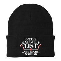 Funny X-Mas On the Naughty List I Regret Nothing Beanie