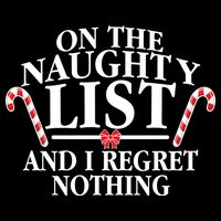 Funny X-Mas On the Naughty List I Regret Nothing Wool Snapback Cap