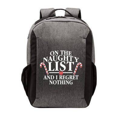 Funny X-Mas On the Naughty List I Regret Nothing Vector Backpack